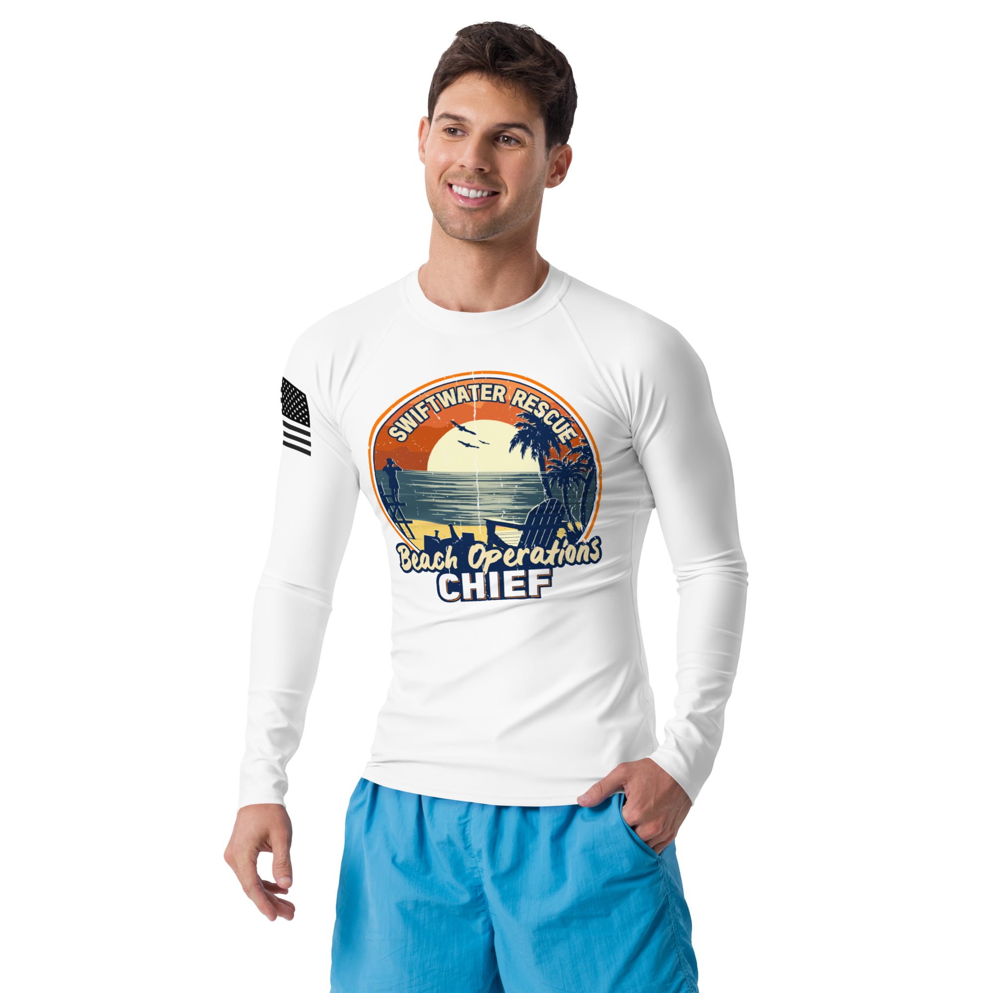 Swift-water Rescue Beach Ops Chief Rash Guard - Image 6